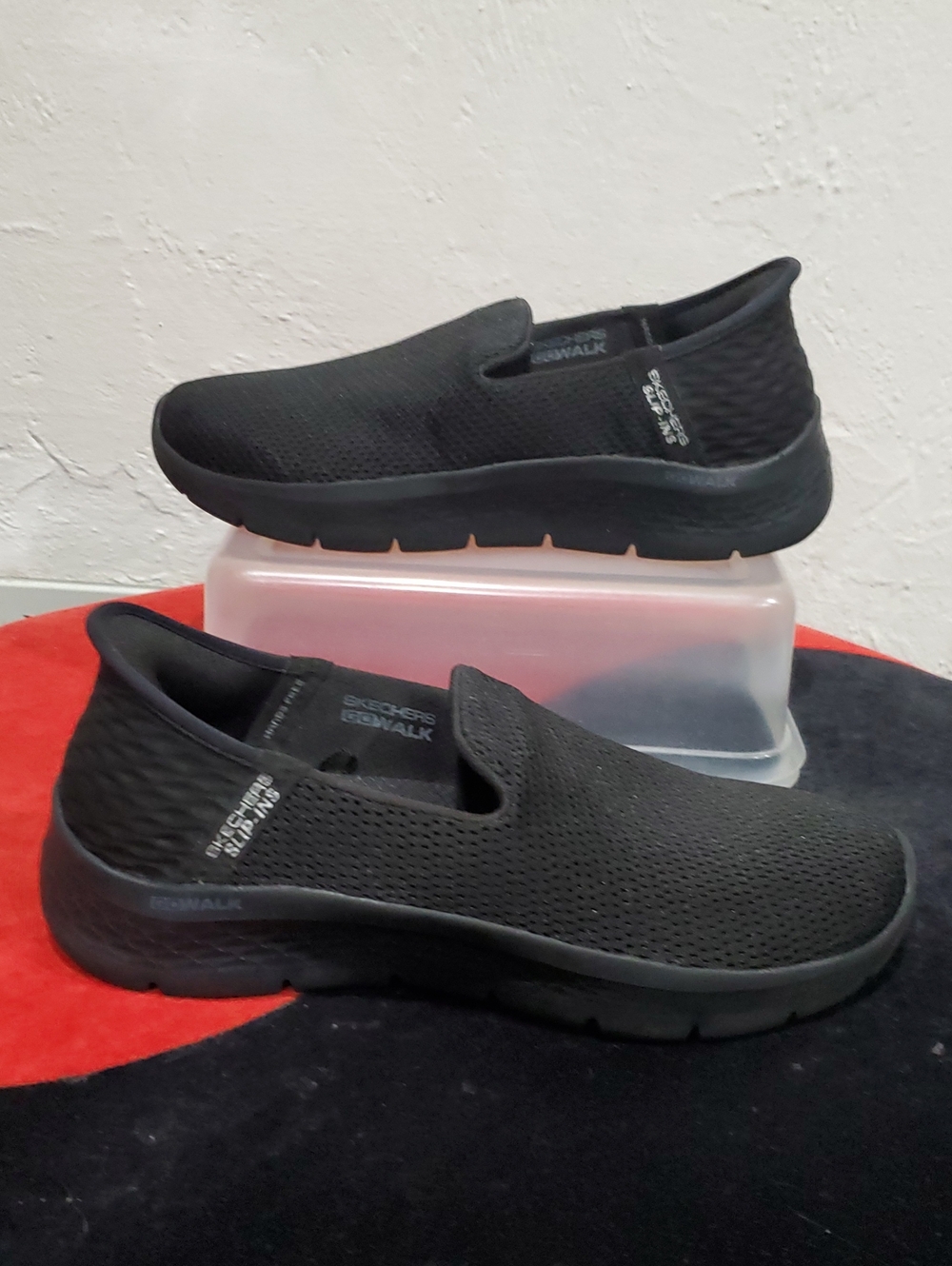 Skechers GOwalk Slip-in Athletic Shoe In Black Size 8.5